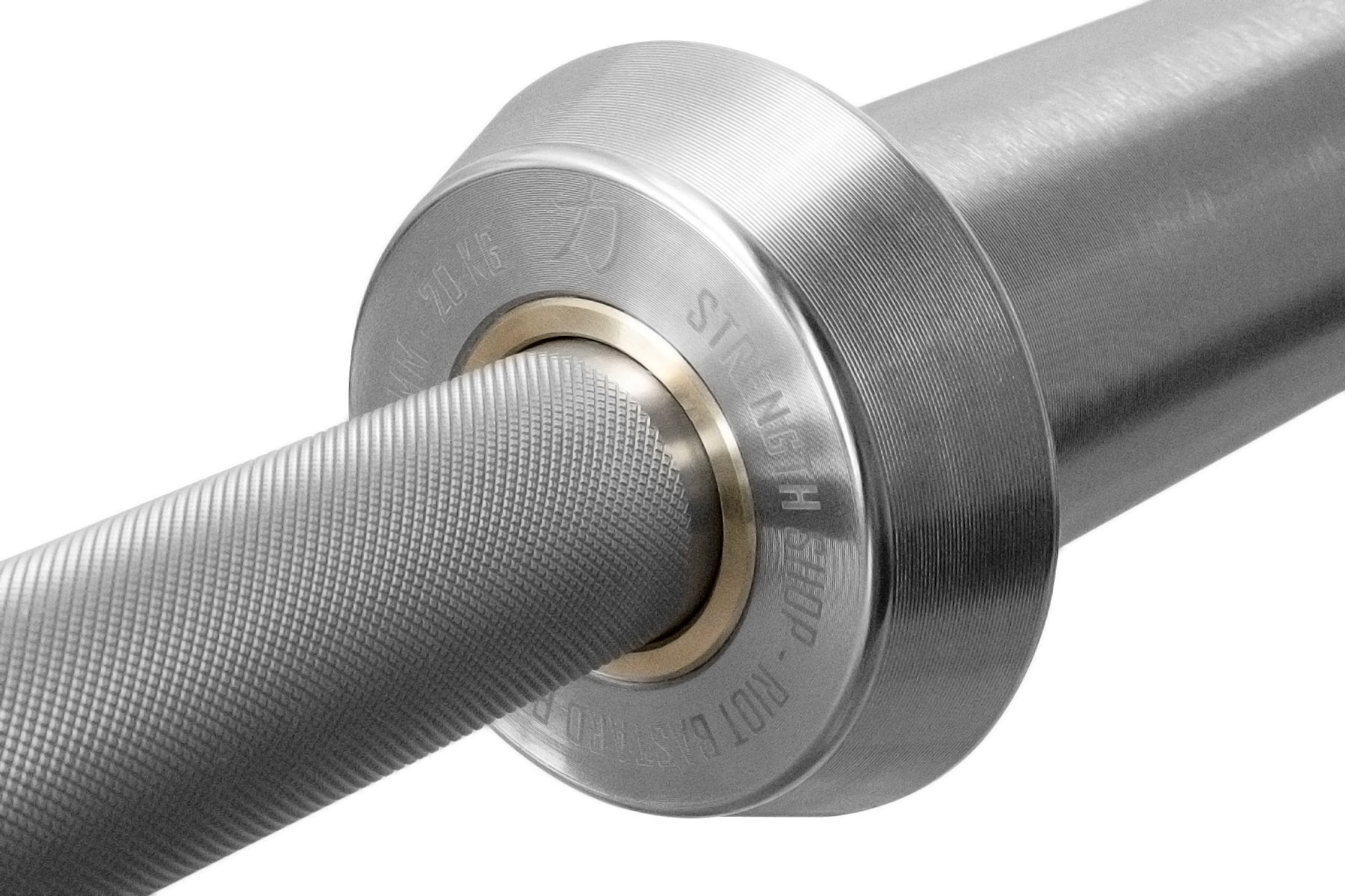 Riot Training Bastard Power Bar, 20 kg - Calibrated - Stainless Steel (Square Knurl) IPF approved