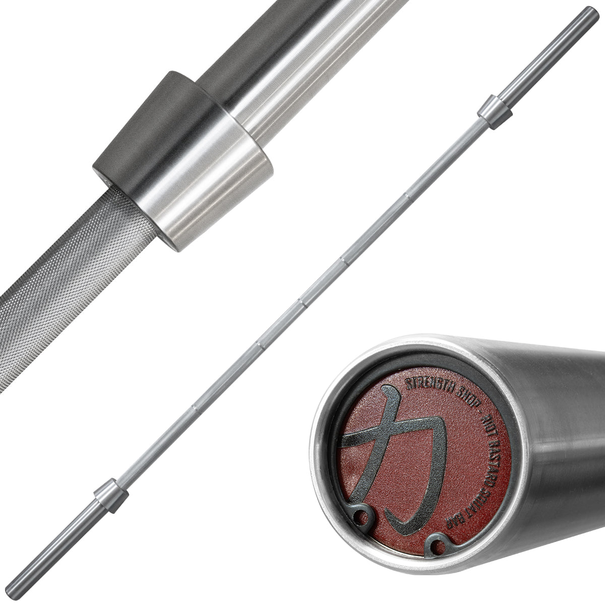 Riot Squat Bar - 35mm, 20 kg - Fully Knurled
