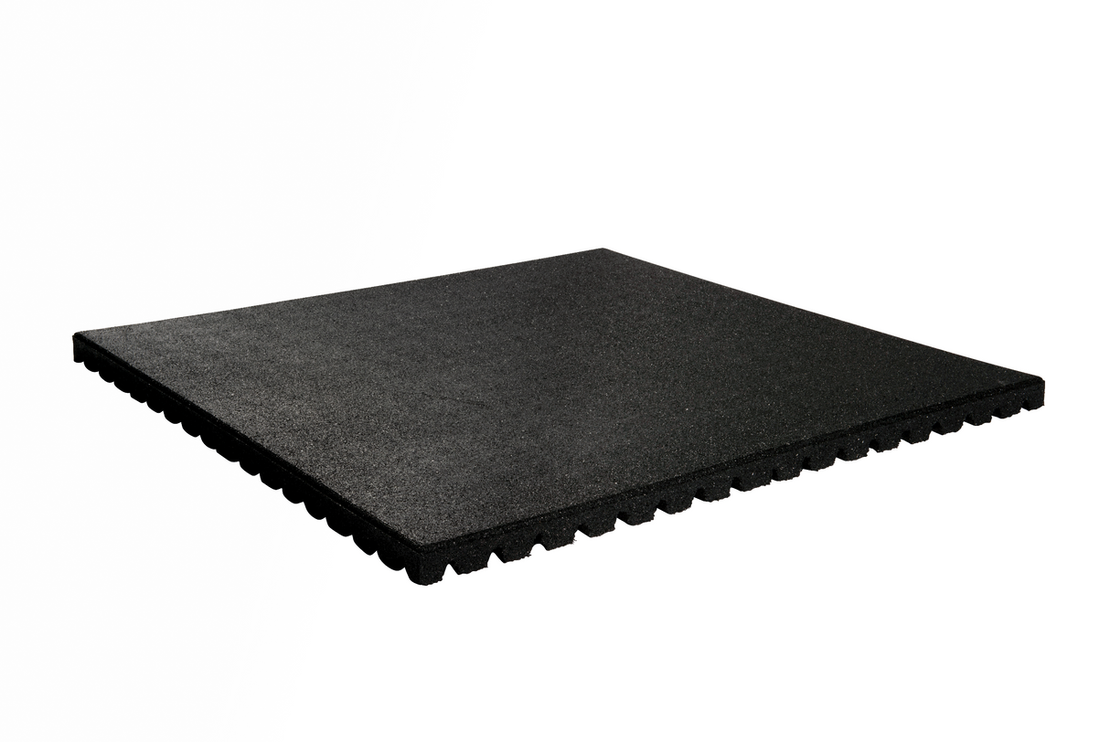 B-WARE Granuflex Rubber Flooring - Gym Tiles - 100cm x 100cm x 43mm - Strength Shop
