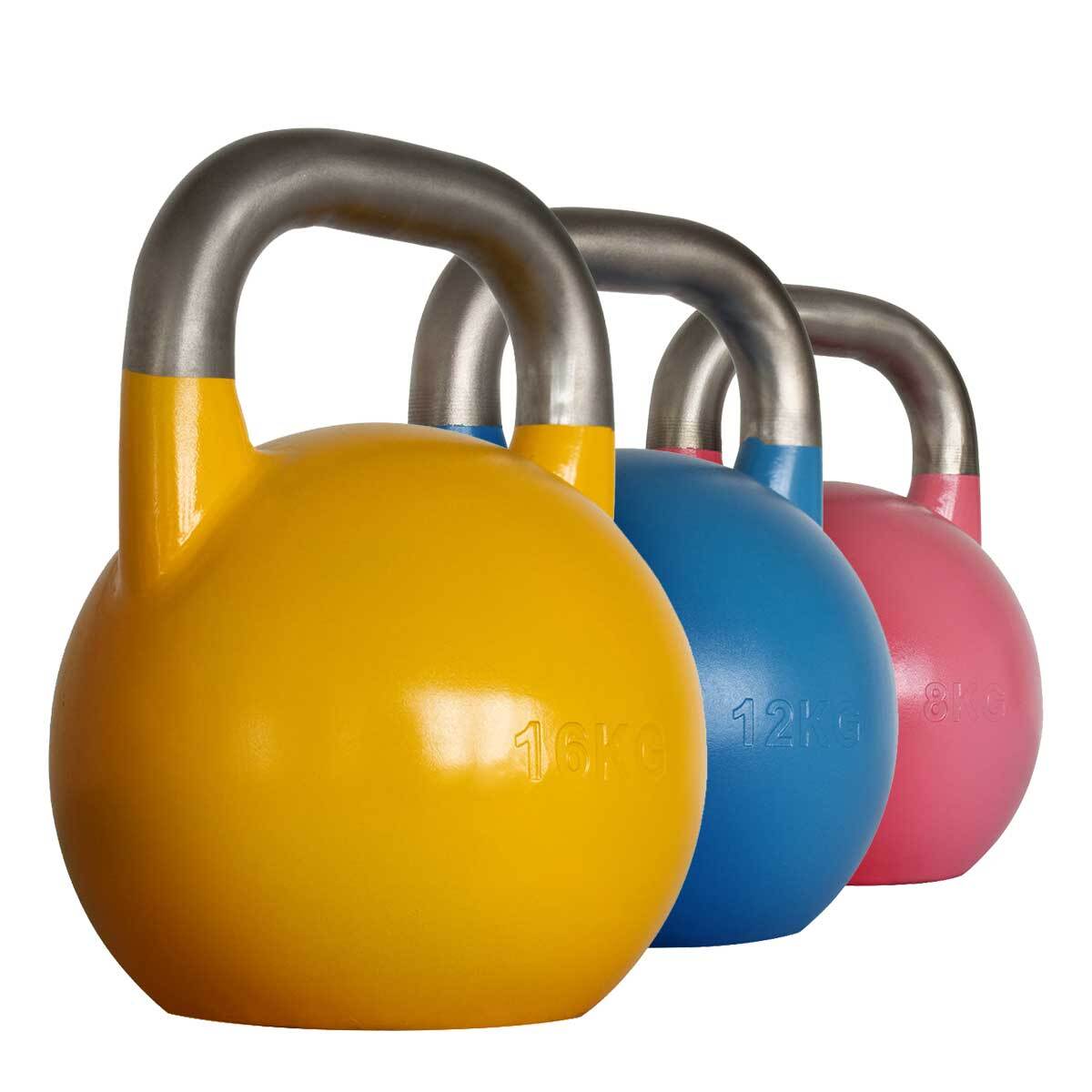 B-WARE Stainless Steel Competition Kettlebells - 4-36KG - Strength Shop