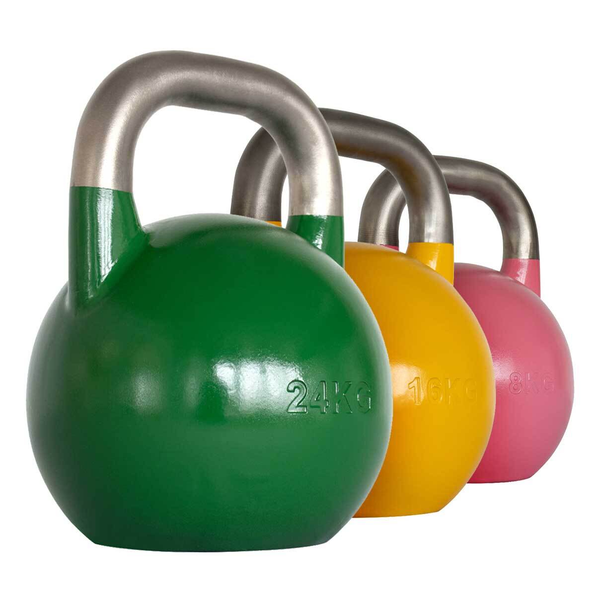 B-WARE Stainless Steel Competition Kettlebells - 4-36KG - Strength Shop