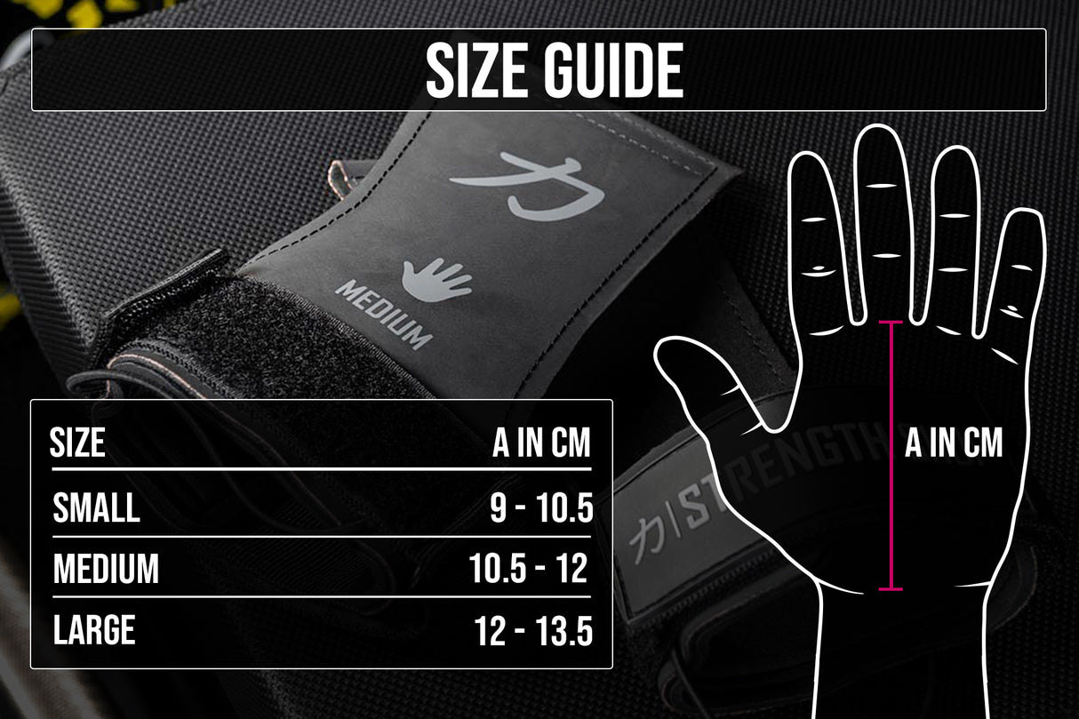 Kevlar Lifting Grips, Black - Strength Shop