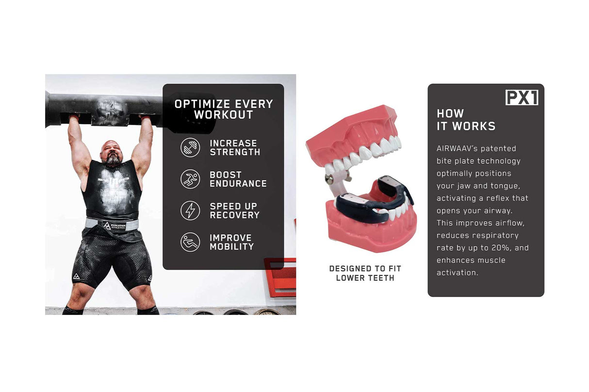 AIRWAAV PX1 Performance Mouthpiece – Shaw Strength Edition - Strength Shop