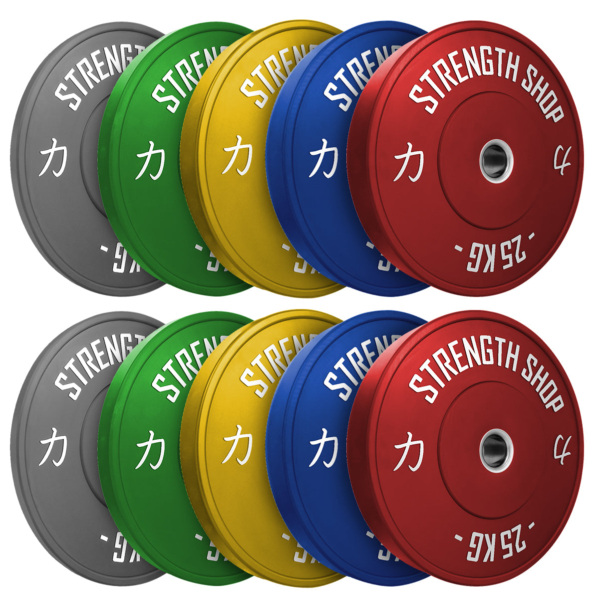 Riot Bumper Plates 2.0 – Coloured, 5kg-25kg or 150kg Set - Strength Shop