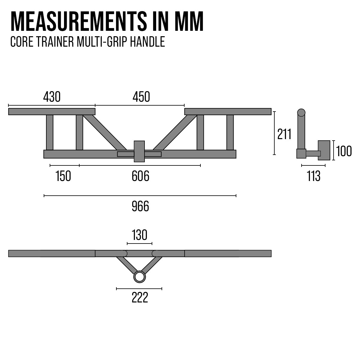 Core Trainer Multi-Grip Handle - Strength Shop