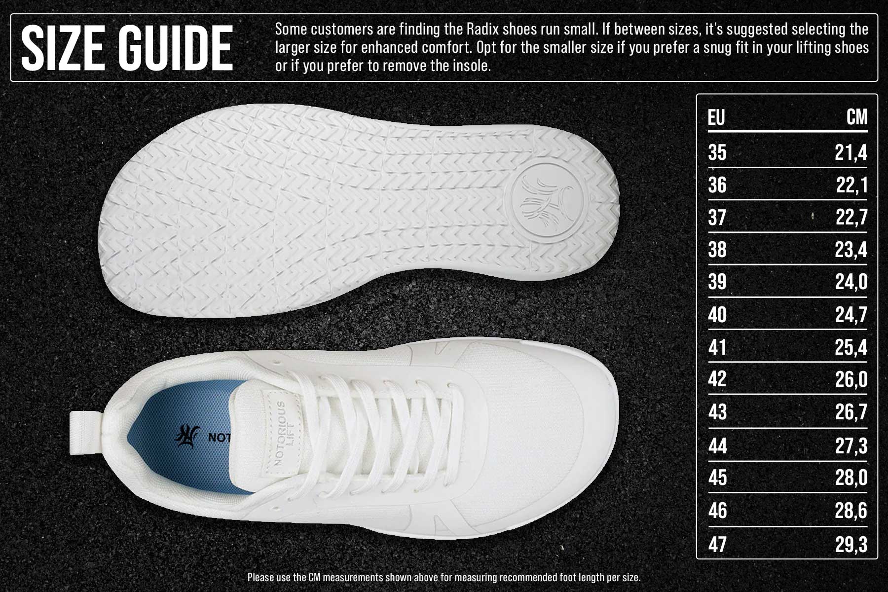 Notorious Lift Radix, Pure White - Strength Shop