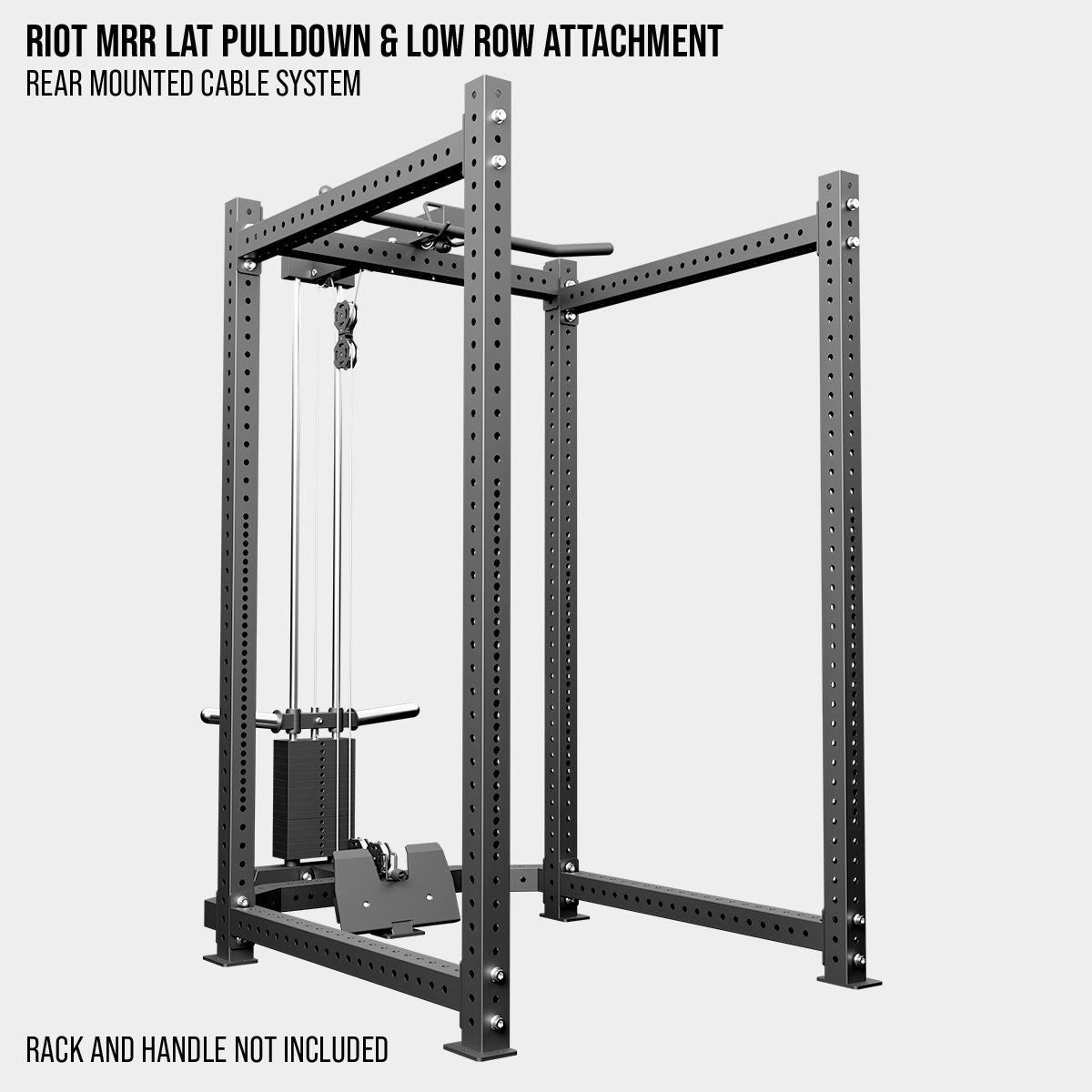 Riot MRR Lat Pulldown & Low Row Attachment | Rear Mounted Cable System - Strength Shop