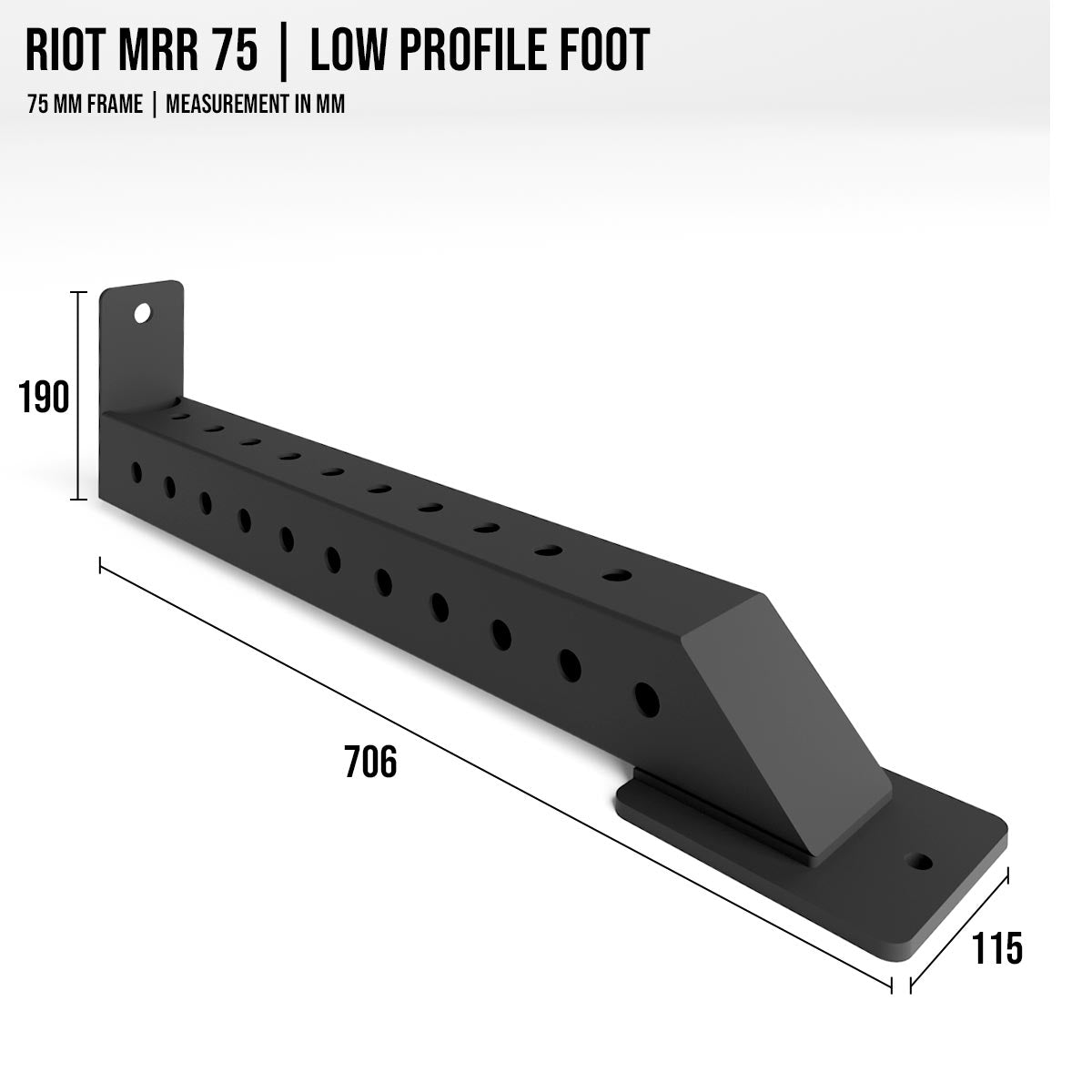 Riot MRR 75 | Low Profile Foot - Strength Shop
