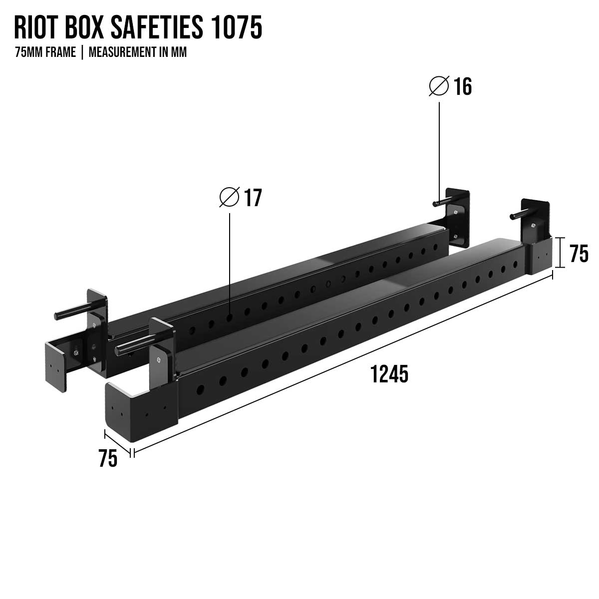 Riot MRR 75 | Box Safeties – 1075, Pair - Strength Shop