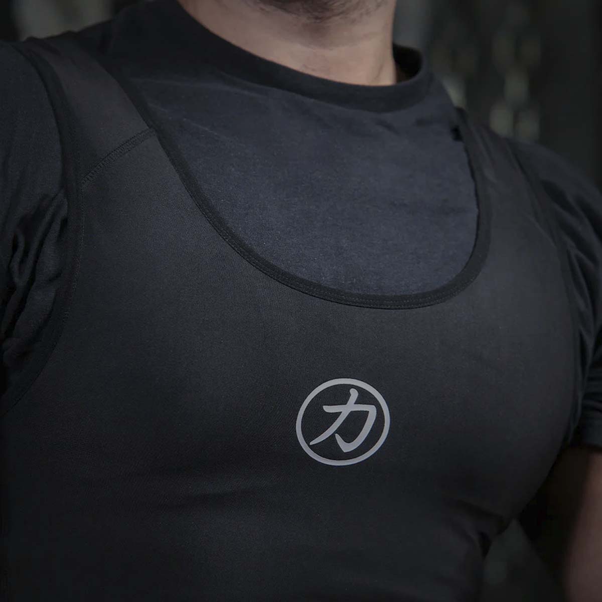 Black Singlet with Grey Logo, Unisex – IPF Approved - Strength Shop