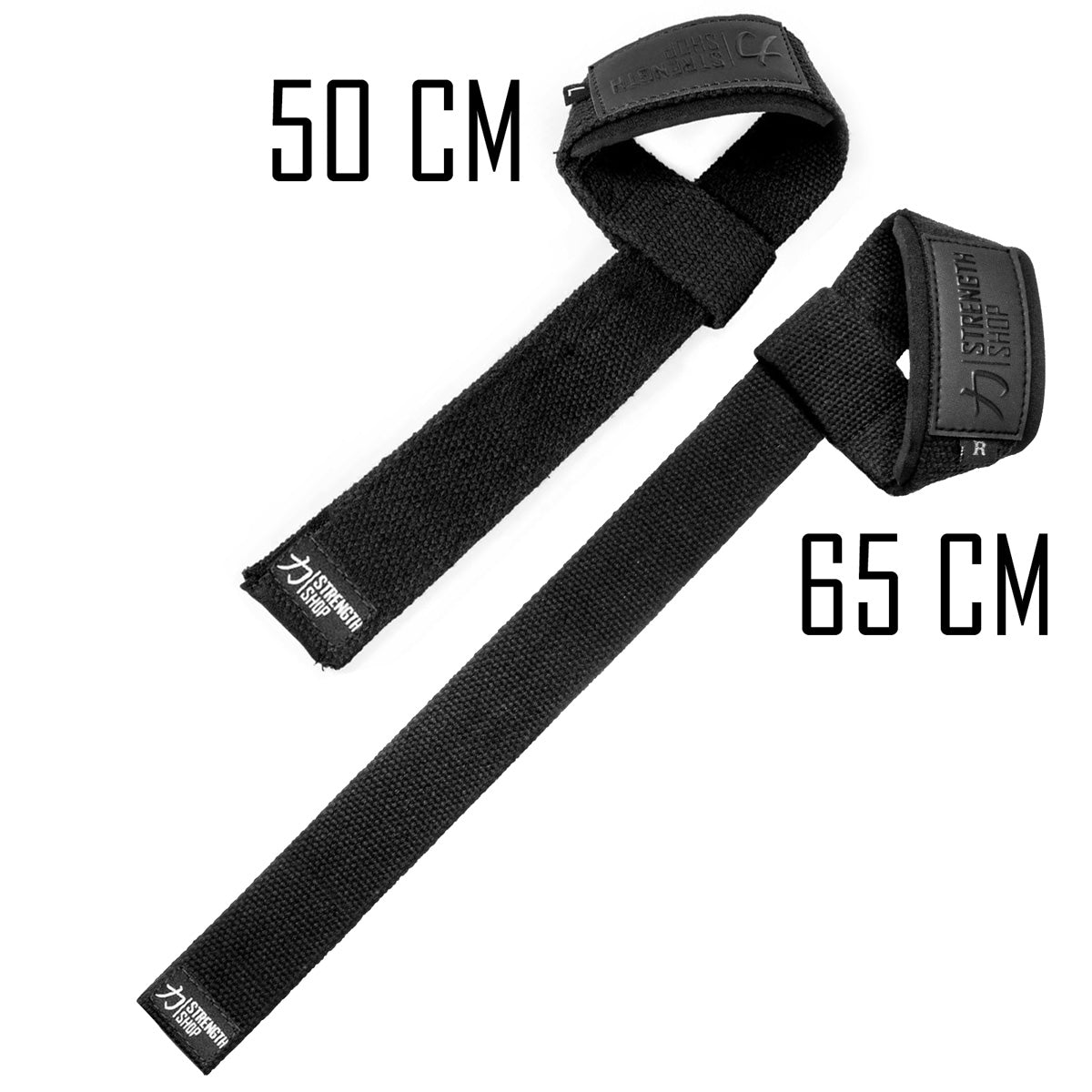 Stealth Black PRO Lifting Straps – Zughilfen, 50cm oder 65cm