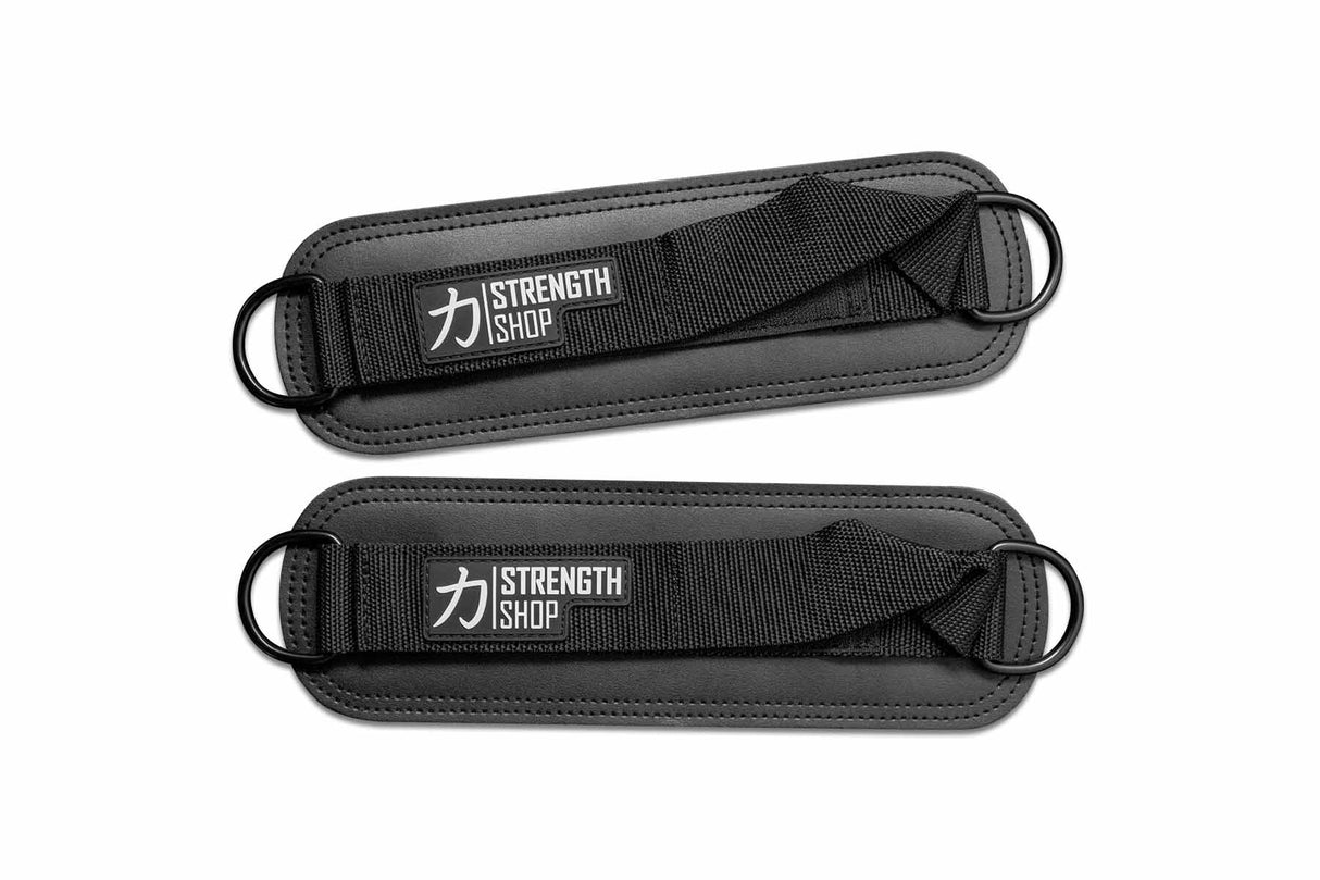 Padded Ankle Cuffs for Cable Kickbacks, Glute & Leg Training (Pair) - Strength Shop