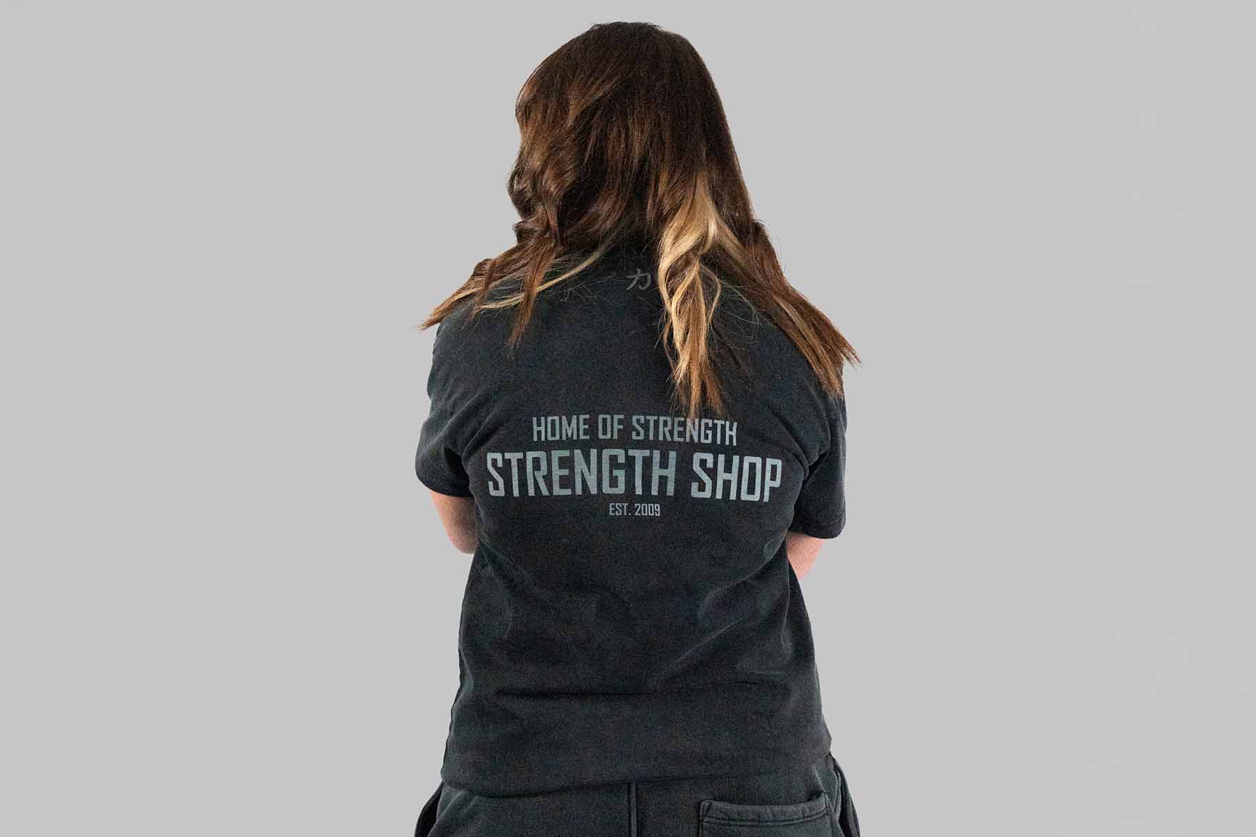 Home of Strength - T-Shirt, Stone-Washed Grey - Strength Shop