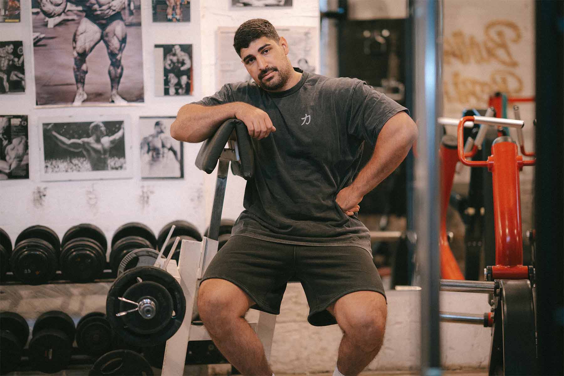 Home of Strength - T-Shirt, Stone-Washed Grey - Strength Shop