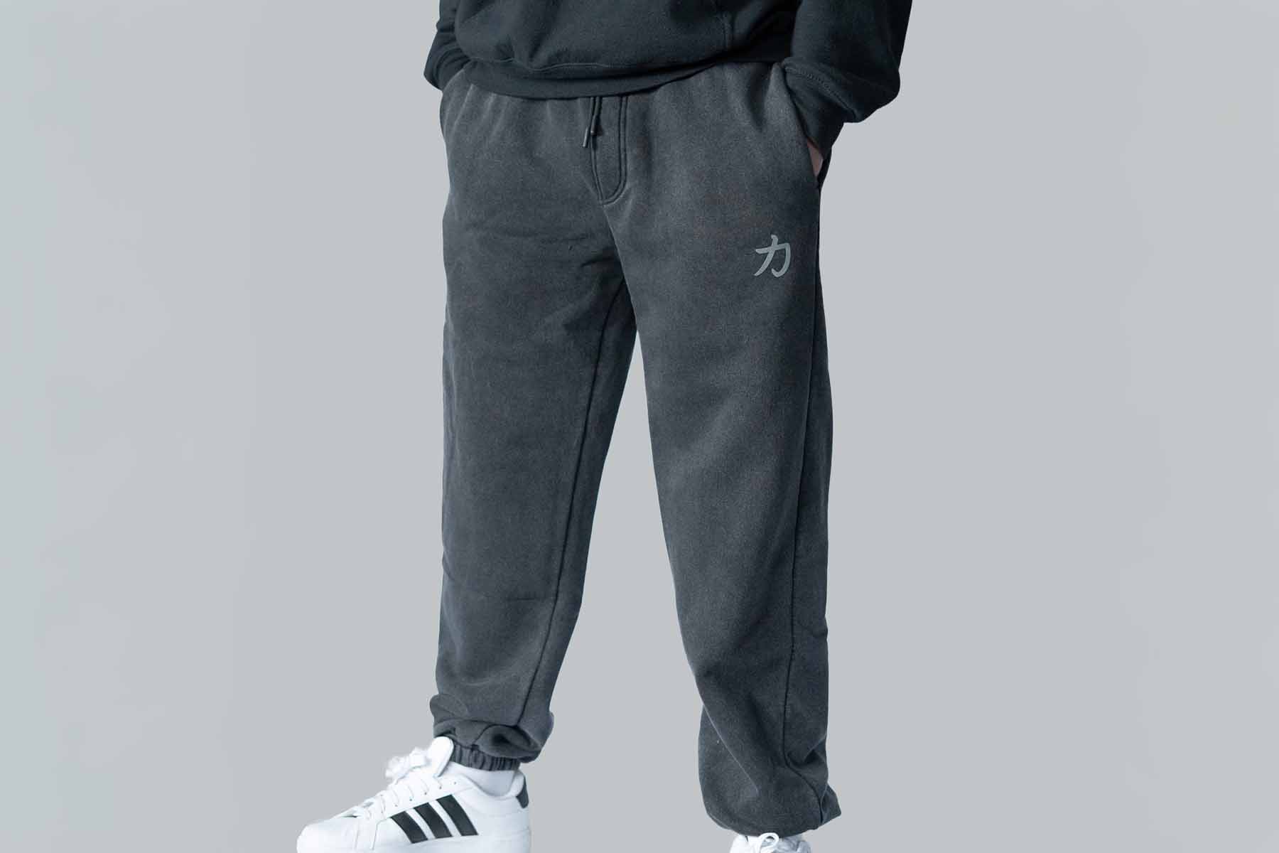 Home of Strength - Joggers, Stone-Washed Grey - Strength Shop