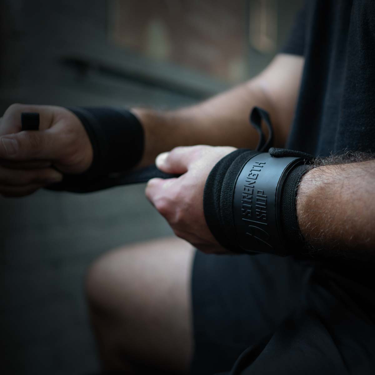 Stealth Black Wrist Wraps – Medium, 30cm/60cm or 90cm, IPF Approved - Strength Shop