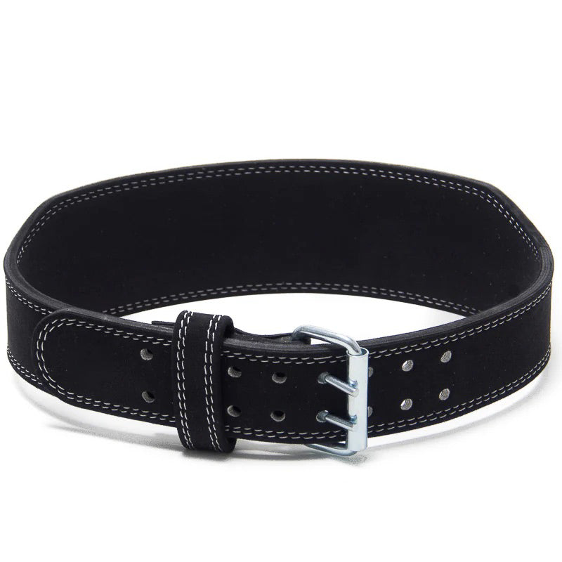 Weightlifting Double Prong Buckle Tapered Belt, Black - 8MM - Strength Shop