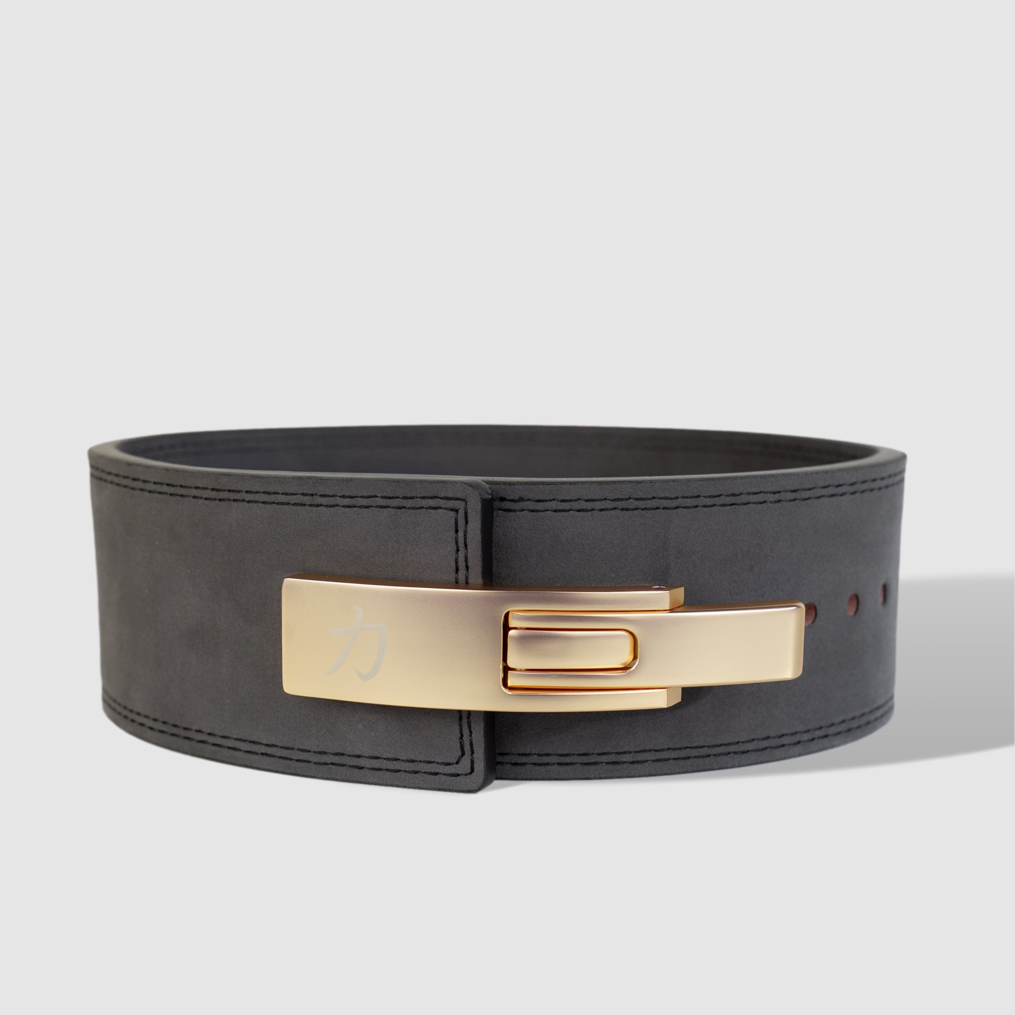 Dark Grey Lever Belt, 10mm - IPF Approved - Strength Shop