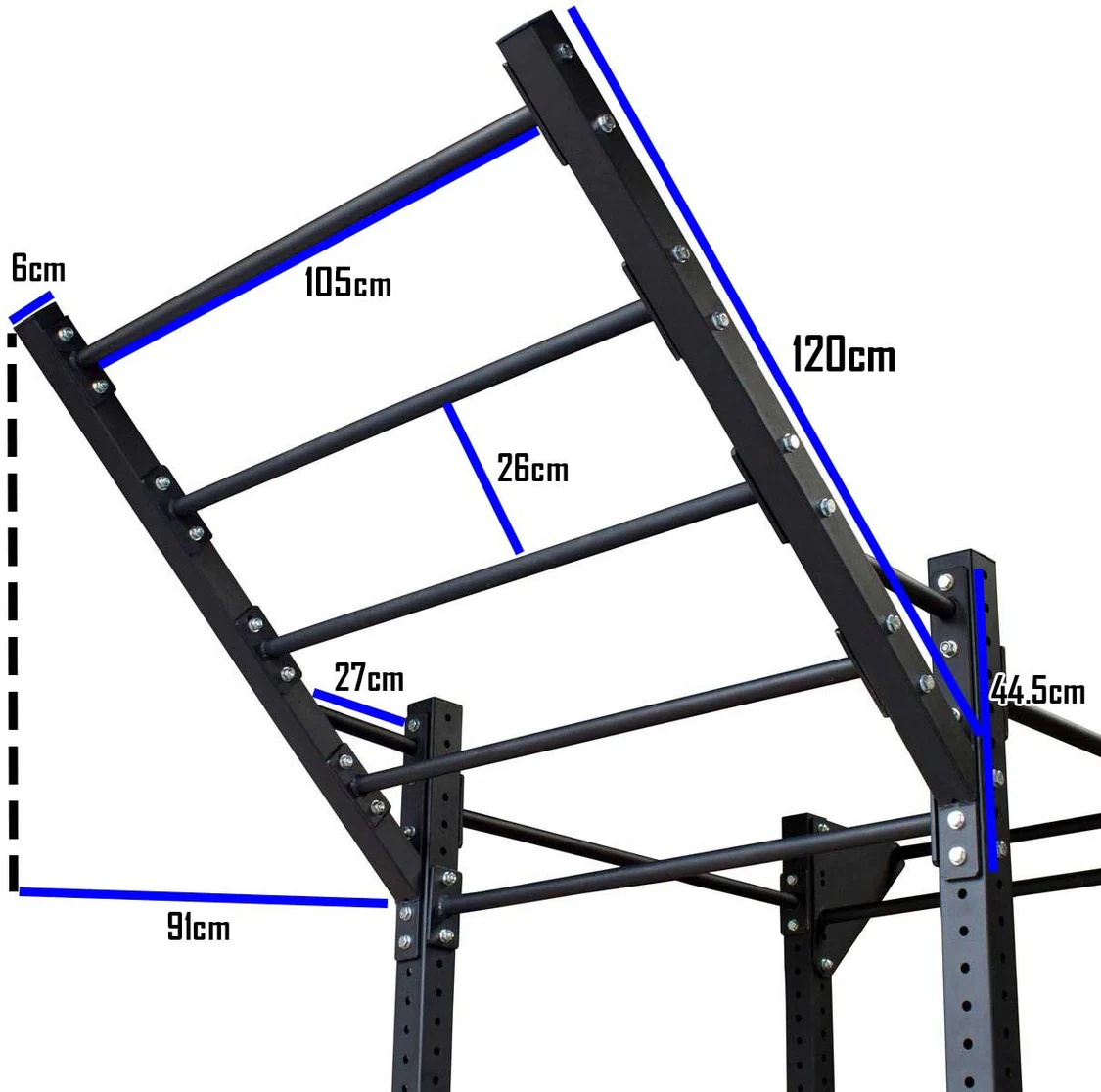 Wall Mounted Pull Up Bar/Rig (Incl. Monkey Bar) - Strength Shop