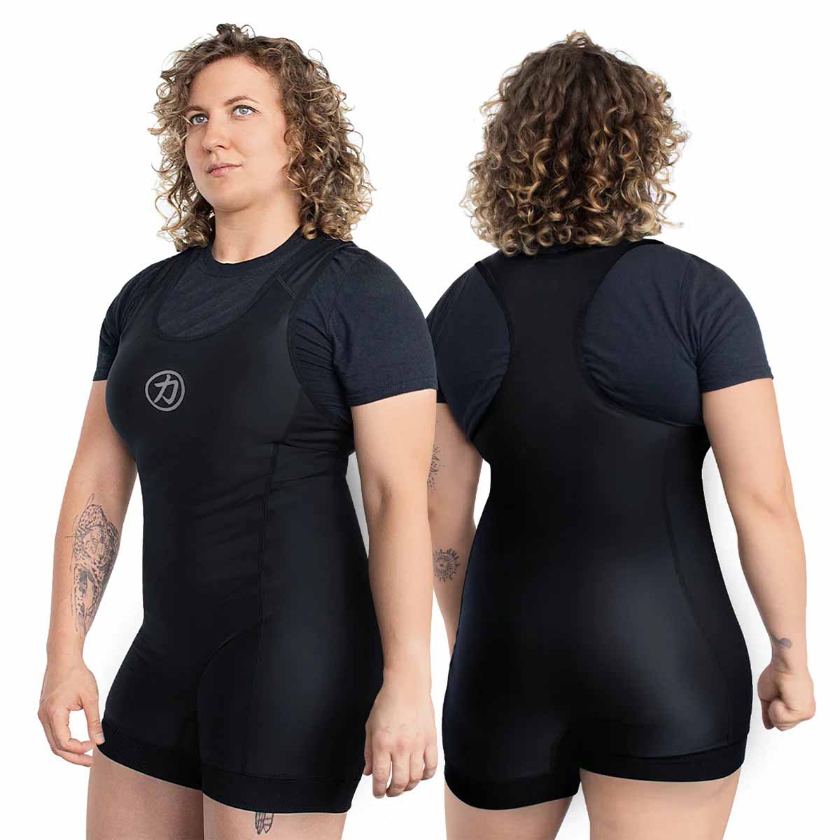 Women's Singlet, Black with Grey Logo – IPF Approved - Strength Shop