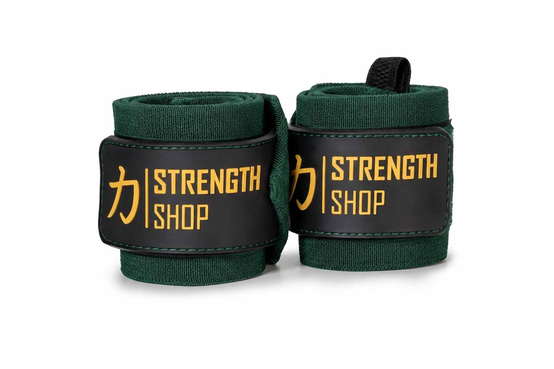 Green Wrist Wraps, Medium- 30cm/60cm - Strength Shop