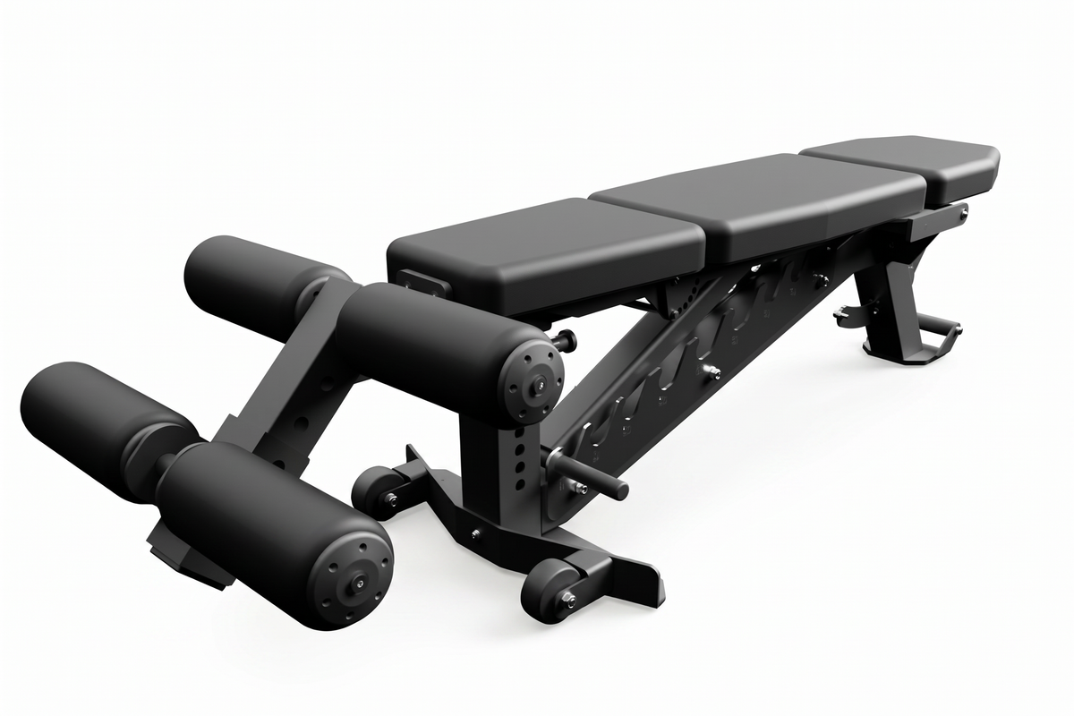 Riot FID Utility Bench 2.0 – Leg Roller | Decline Leg Holder Attachment - Strength Shop