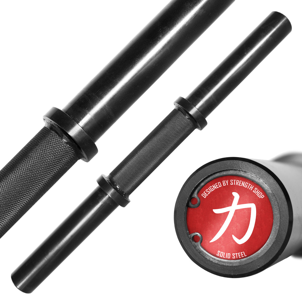 Solid Steel Axle Dumbbell Handle - Strength Shop