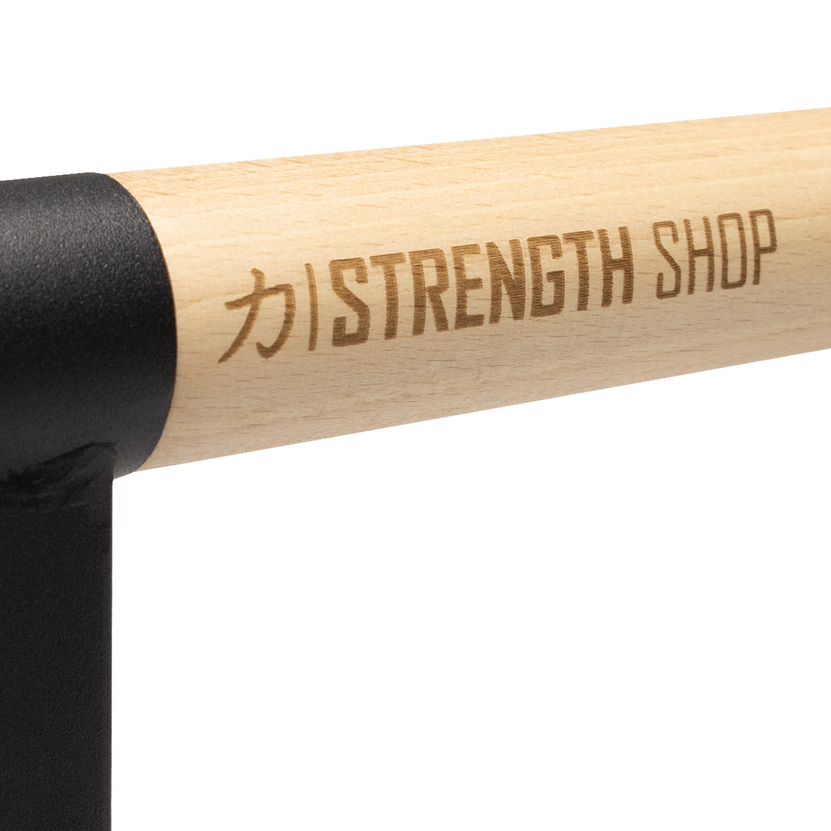 Wooden Grip Parallettes - 3 Sizes, Steel Base - Strength Shop