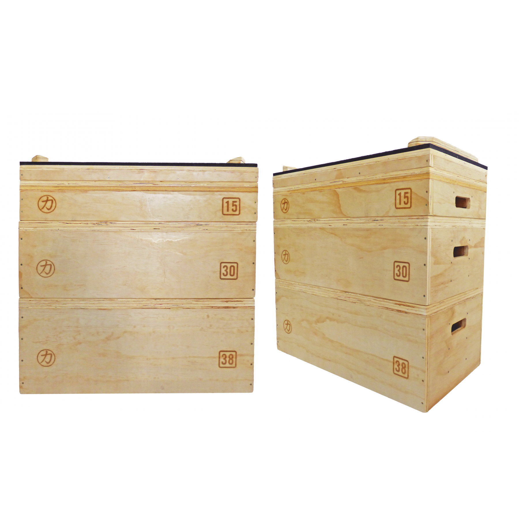 Wooden Jerk Blocks - 2 Blocks - Strength Shop