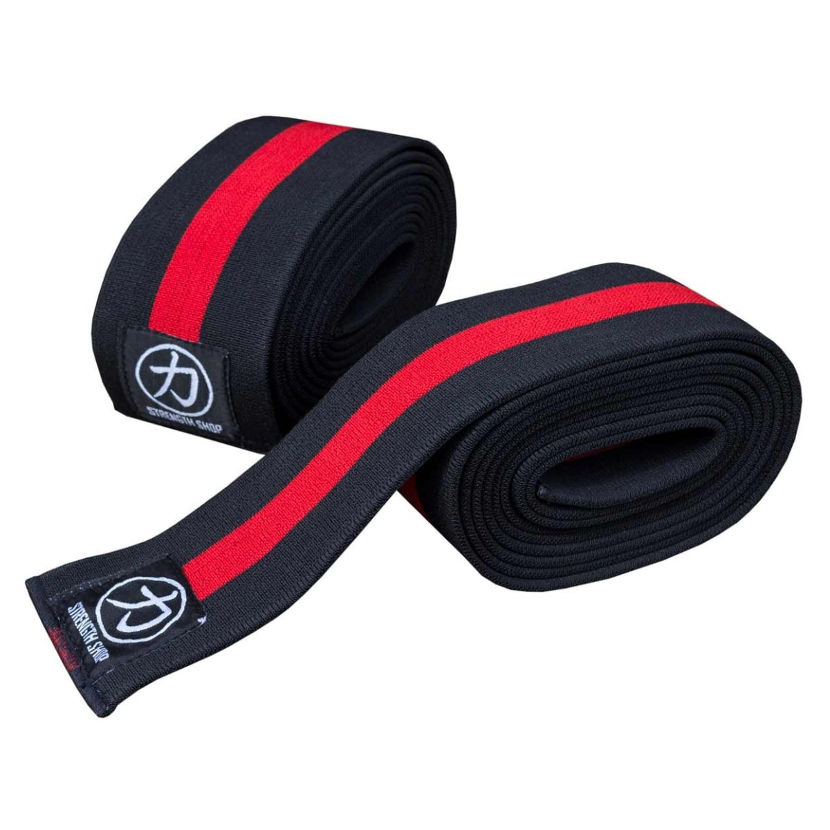 Heavy Knee Wraps - 2M, 2.5M or 3M - Red/black - Strength Shop