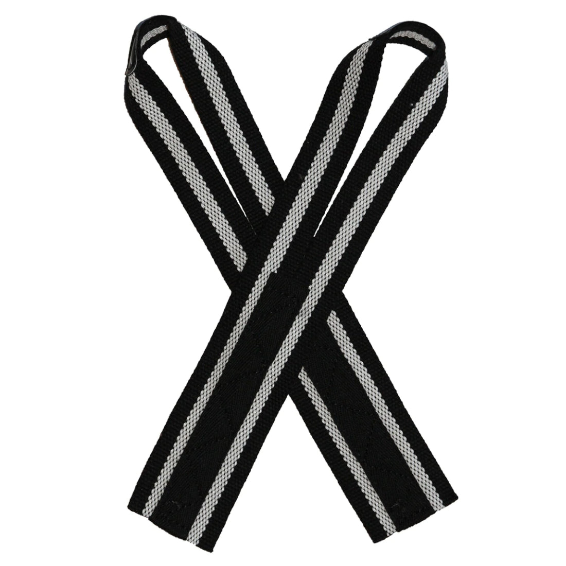 Zhang Kong ZKC Black/White Weightlifting Straps, Normal - Cotton - Strength Shop