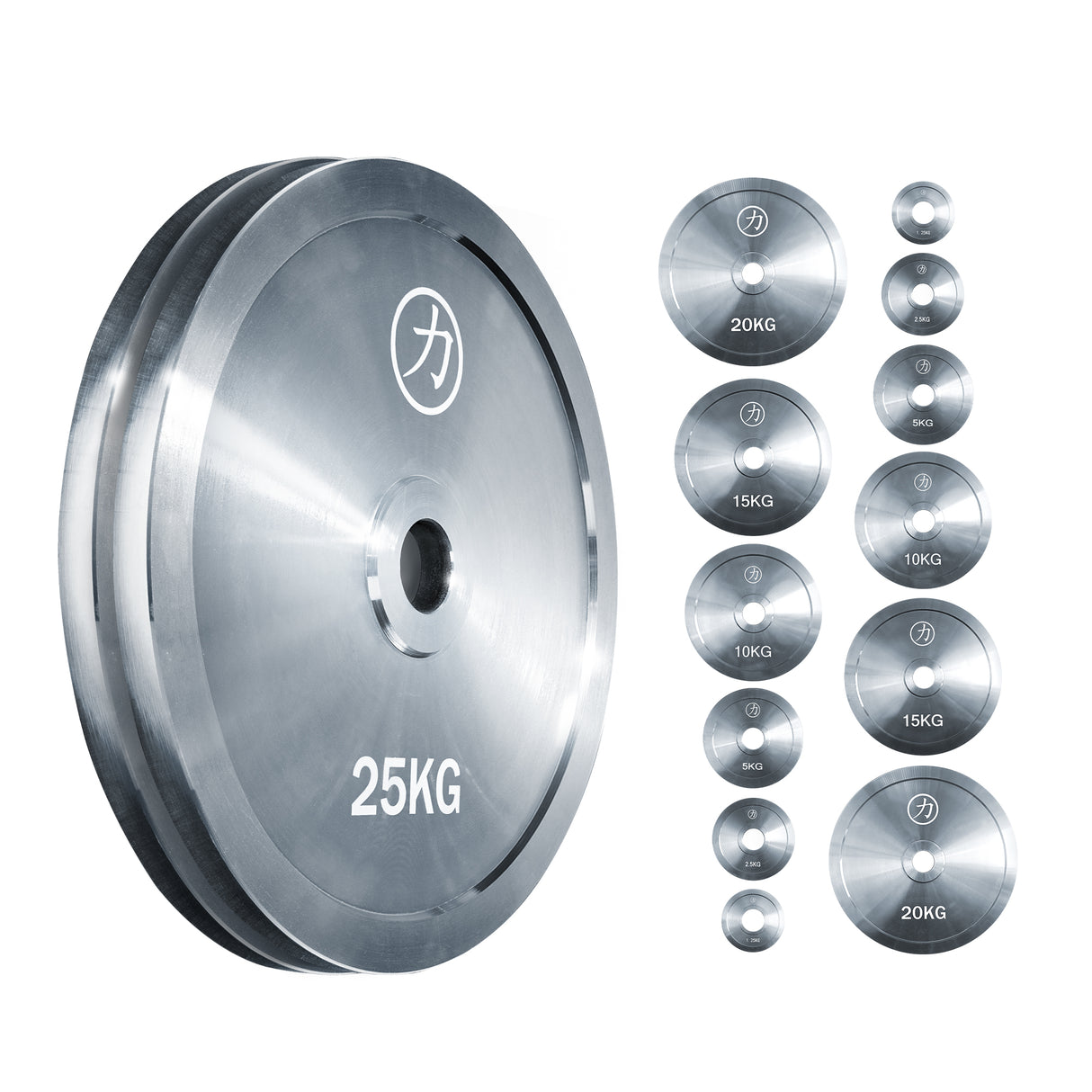 Powerlifting Steel Plates, Galvanised Zinc - Sets - Strength Shop