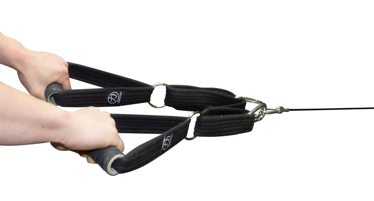Cable Handles (Pair), Black, Multi-Purpose - Strength Shop