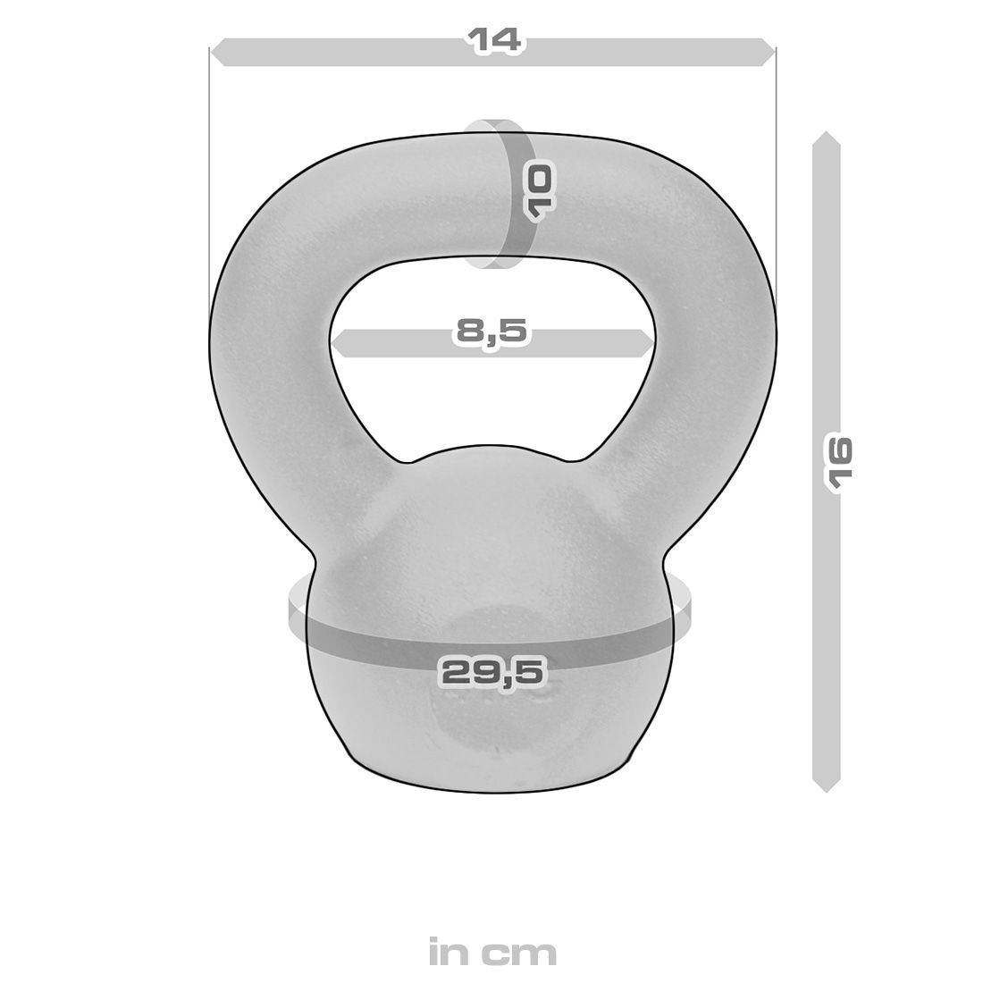 Strength Shop Cast Iron Kettlebells - Single Mould, Powder Coated, 4-64KG - Strength Shop