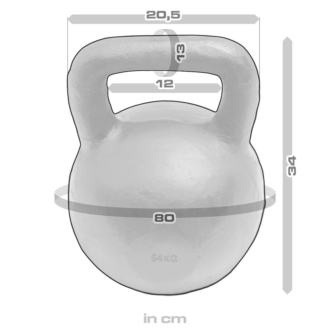 Strength Shop Cast Iron Kettlebells - Single Mould, Powder Coated, 4-64KG - Strength Shop