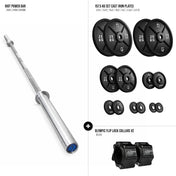 Riot Barbell & Cast Iron Plates Bundle - 157.5kg / 207.5kg / 257.5 kg - Strength Shop