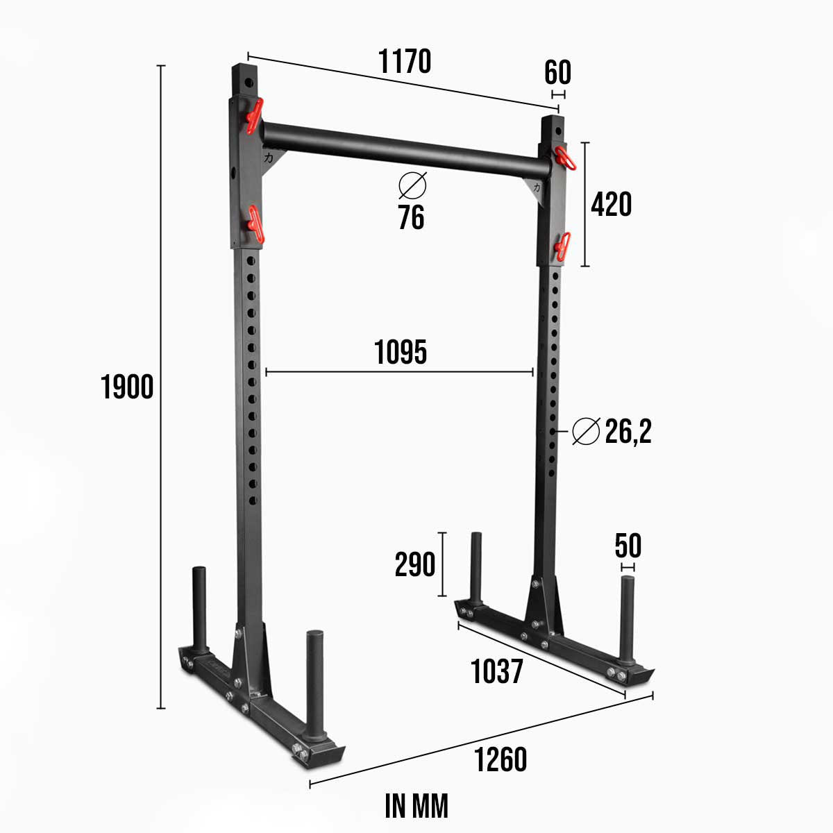 Adjustable Yoke/Training Station 2.0 - 60 X 60MM Frame - Strength Shop