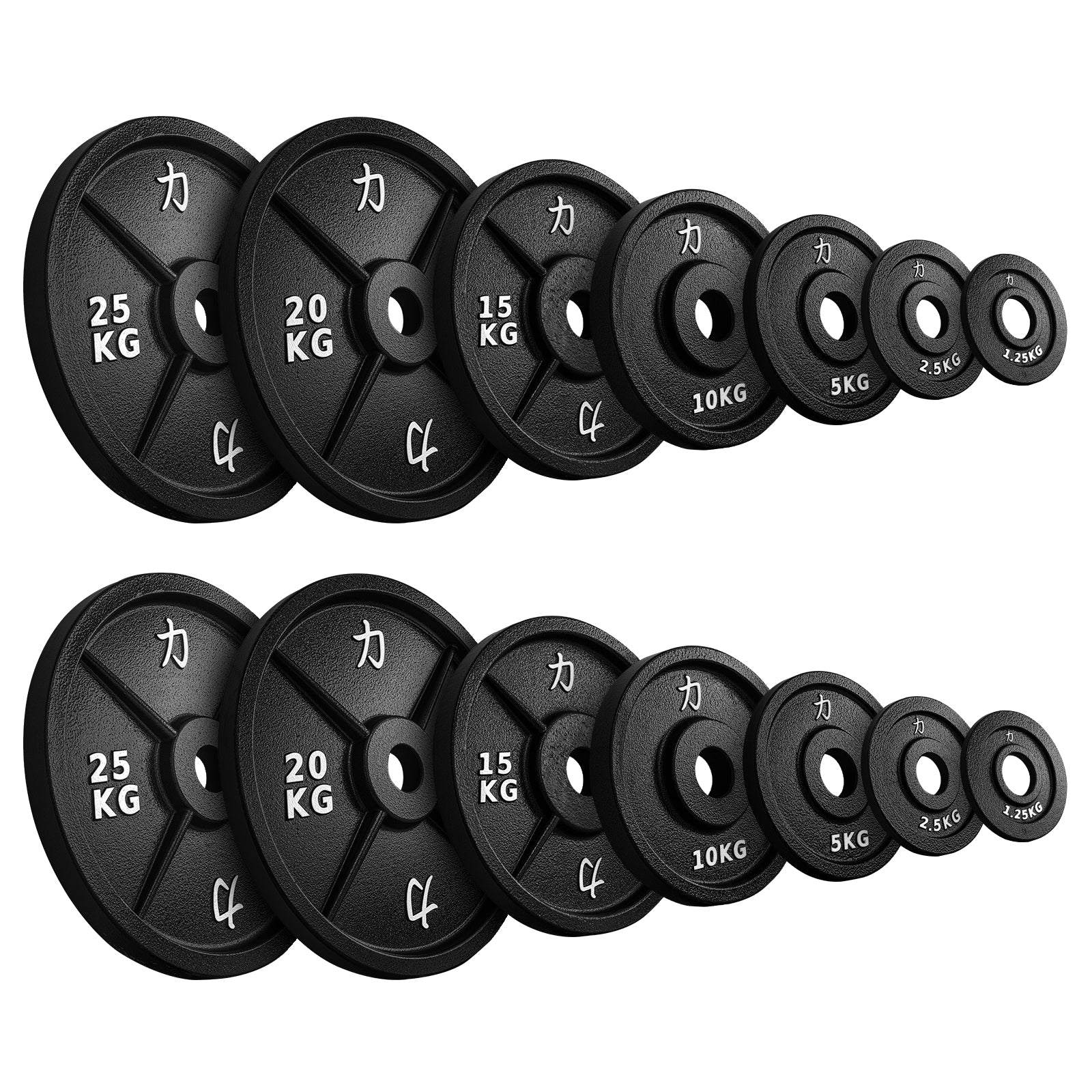 B-WARE 157.5KG Set - Riot Cast Iron Plates - Strength Shop