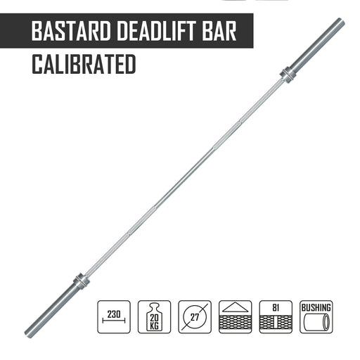 Calibrated Bastard Deadlift Bar, Nickel Plated Shaft - Strength Shop
