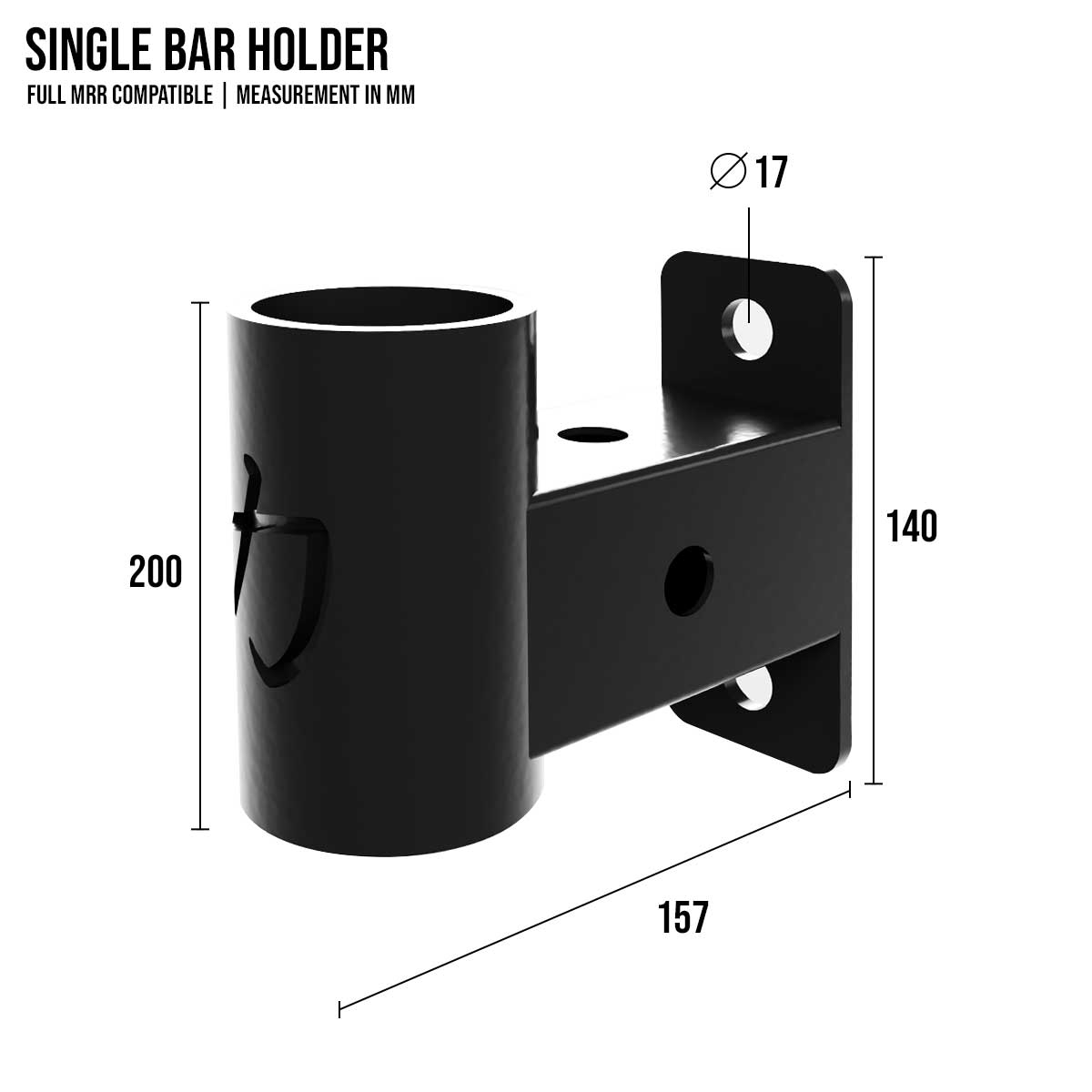 Single Bar Holder | MRR Compatible - Strength Shop