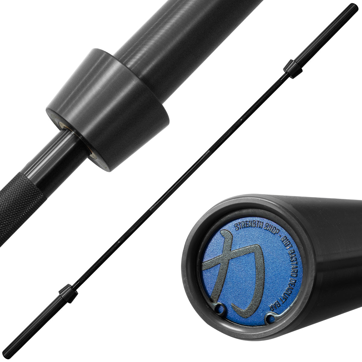 Riot Deadlift Bar, 20 kg - Black Chrome