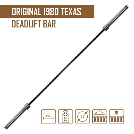 Original Texas Deadlift Bar - Chrome Sleeves - Strength Shop