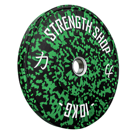 Fleck Rubber Bumper Plates – Colour Coded, 5kg-25kg or 150kg Set - Strength Shop