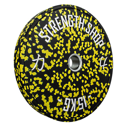 B-WARE Fleck Rubber Bumper Plates – Colour Coded, 5kg-25kg - Strength Shop
