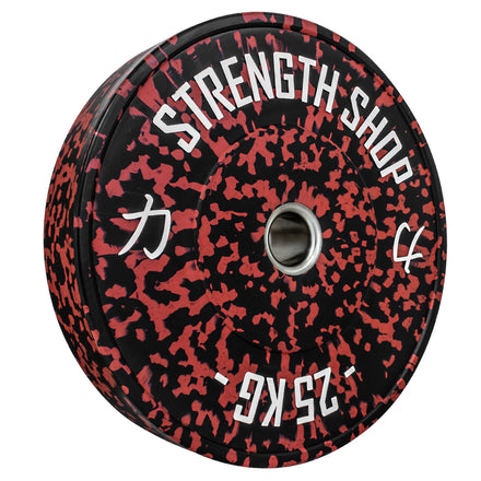 B-WARE Fleck Rubber Bumper Plates – Colour Coded, 5kg-25kg - Strength Shop