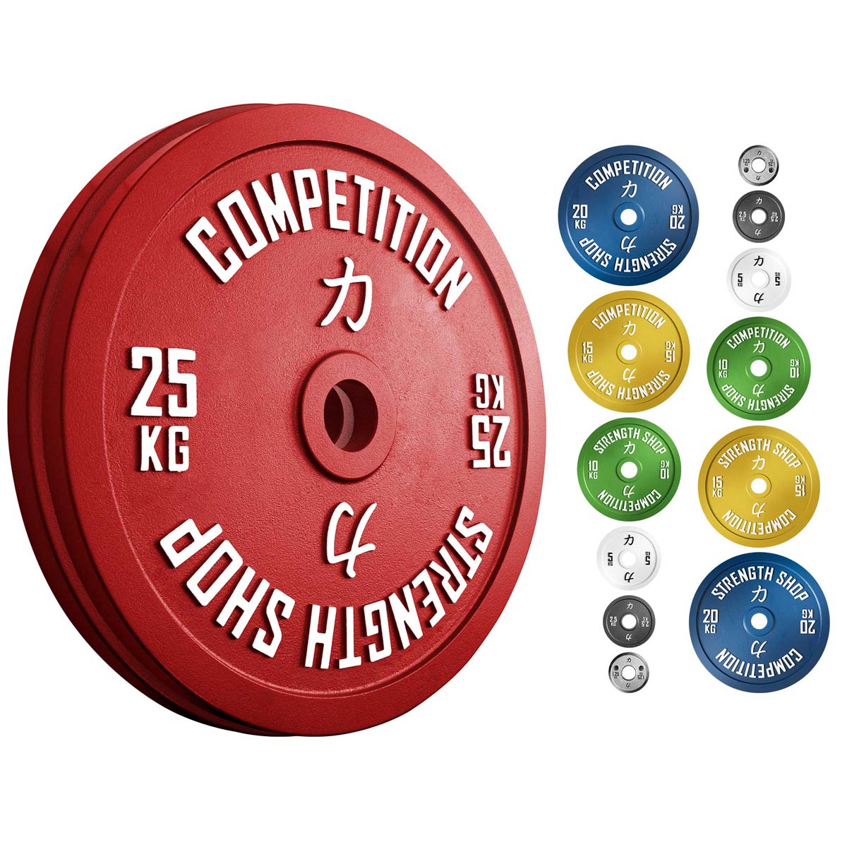 Strength Shop Calibrated Plates Sets 157.5kg, 159kg or 459kg - IPF Approved