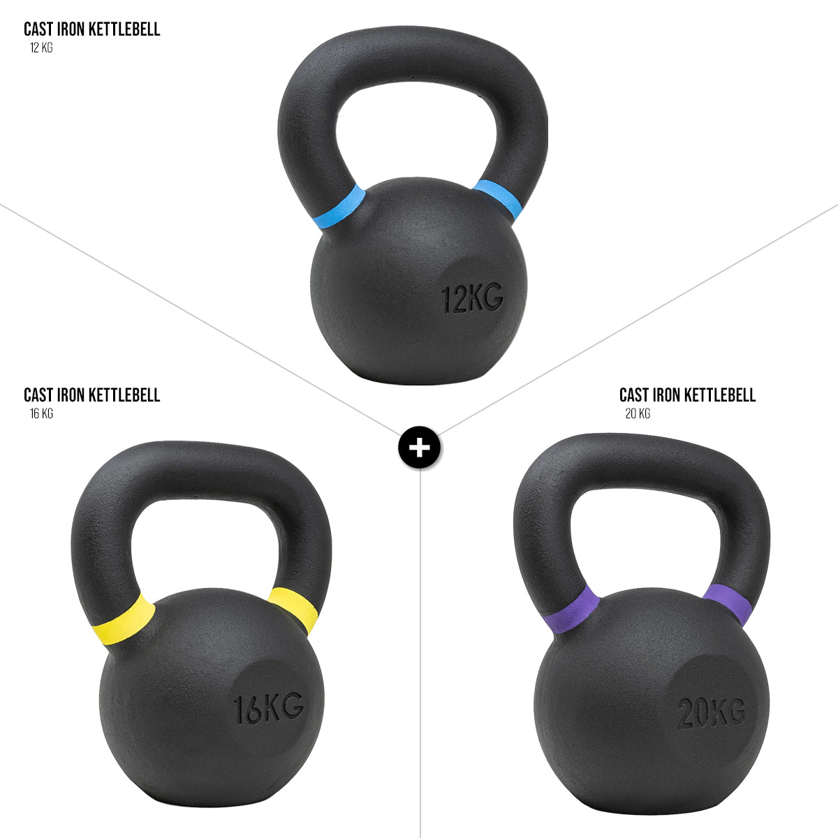 Strength Shop Kettlebell-Sets aus Gusseisen