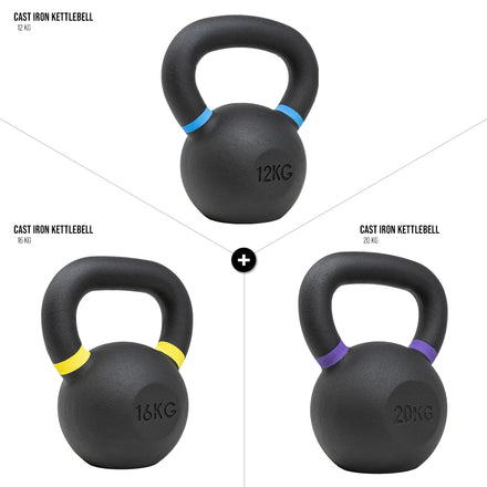 Strength Shop Kettlebell-Sets aus Gusseisen