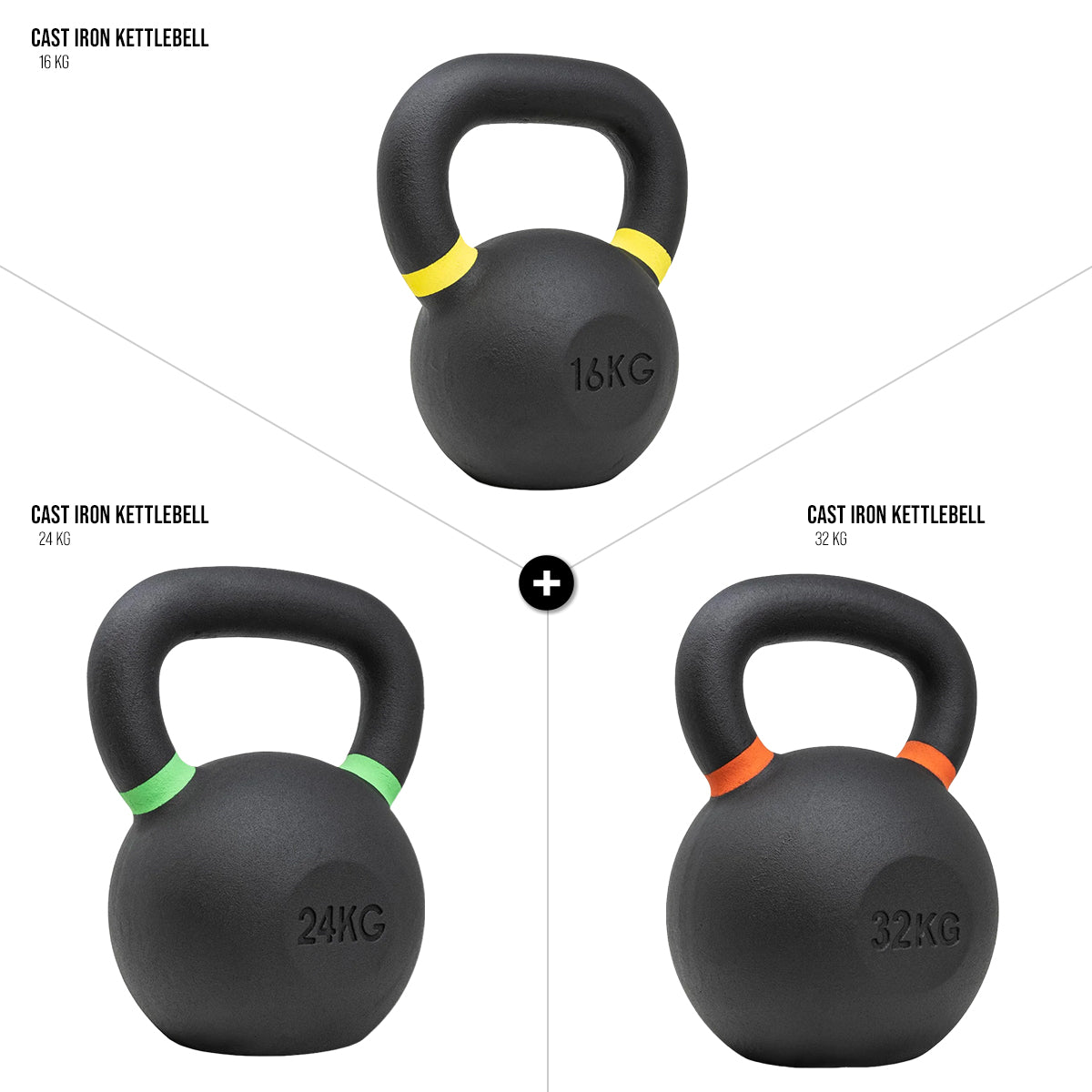 Strength Shop Kettlebell-Sets aus Gusseisen