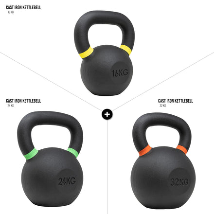 Strength Shop Kettlebell-Sets aus Gusseisen